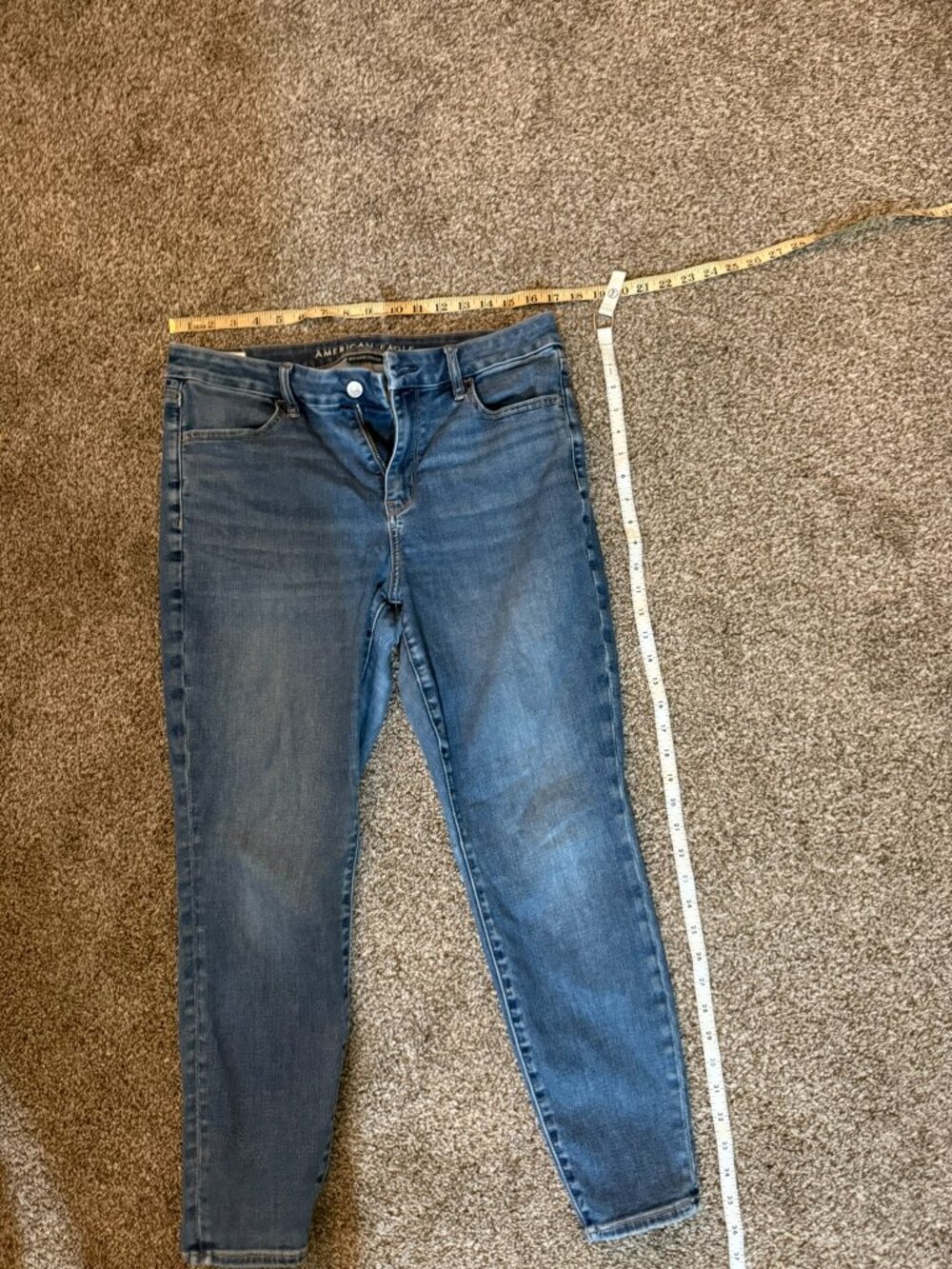 AE Curvy High Rise Jegging Jeans Blue 14 Short